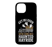 Nous partons pour Une Balade en hayon hantée... Fantôme d'halloween Coque pour iPhone 14