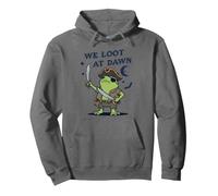 Nous pillons à l'aube Pirate Frog Swashbuckler Sweat à Capuche