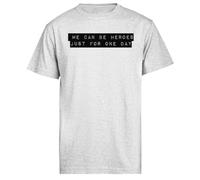 Nous Pouvons Être des Héros À Manches Courtes pour Hommes Gris Grey Men Tee Short Sleeve T-Shirt