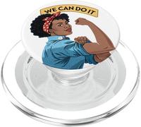 Nous pouvons le faire Black Rosie The Riveter, féministe Rosey Rosy PopSockets PopGrip pour MagSafe