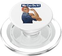 Nous Pouvons Le Faire Rosie The Riveter, la féministe Rosey Rosy Vintage PopSockets PopGrip pour MagSafe