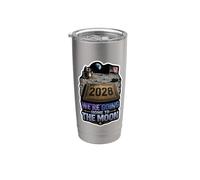 Nous rentrons chez nous sur la lune 2028 Gobelet isotherme en acier inoxydable double paroi