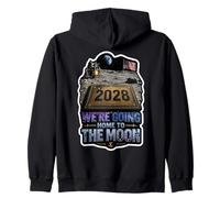 Nous rentrons chez Nous sur la Lune 2028 Sweat à Capuche