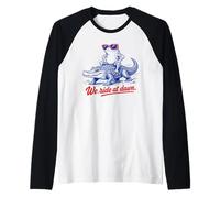 Nous roulons à Dawn Frog Alligator Funny Manche Raglan
