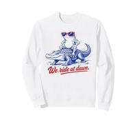 Nous roulons à Dawn Frog Alligator Funny Sweatshirt