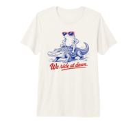 Nous roulons à Dawn Frog Alligator Funny T-Shirt Haut de Gamme
