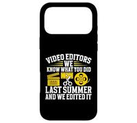 Nous savons ce Que Vous Avez Fait l'été dernier et l'avons édité Video Editor Coque pour iPhone 17 Pro Max
