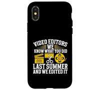 Nous savons ce Que Vous Avez Fait l'été dernier et l'avons édité Video Editor Coque pour iPhone X/XS