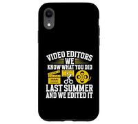 Nous savons ce Que Vous Avez Fait l'été dernier et l'avons édité Video Editor Coque pour iPhone XR