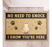 Nous Savons Que Vous Êtes Là, Version Chat - Chat Personnalisé Tapis De Bain Anti-Poussière Paillasson D'Entree Doux Paillasson De Bienvenue pour D'Entrée Salon Bain 40X60Cm