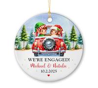 Nous Sommes Engagés Ornement Suspendu Créatif Décoration De Noël A Suspendre Décoratifs Pendentif De Noël pour Mariage Salon Jardin