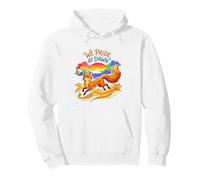 Nous Sommes Fiers de Dawn LGBTQ Fox Rainbow Sweat à Capuche