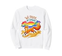 Nous Sommes Fiers de Dawn LGBTQ Fox Rainbow Sweatshirt