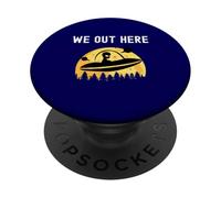 Nous Sommes Ici : enlèvement Amusant par des extraterrestres : Les extraterrestres OVNI sont réels PopSockets PopGrip Adhésif