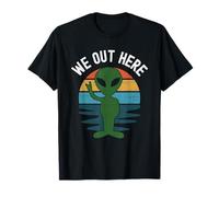 Nous Sommes Ici : enlèvement Amusant par des extraterrestres : Les extraterrestres OVNI sont réels T-Shirt