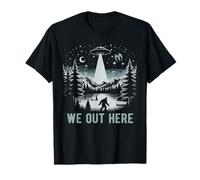 Nous Sommes Ici : Mothman Bigfoot, OVNI, cryptides du Loch Ness T-Shirt