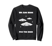 Nous Sommes là pour la bière (Alien Statement & UFO Graphic) Sweatshirt