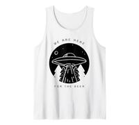 Nous Sommes là pour la bière (Alien UFO Graphic) Débardeur