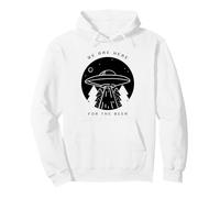 Nous Sommes là pour la bière (Alien UFO Graphic) Sweat à Capuche