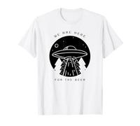 Nous Sommes là pour la bière (Alien UFO Graphic) T-Shirt