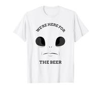 Nous Sommes là pour la bière (Funny Alien Graphic) T-Shirt