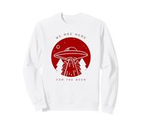 Nous Sommes là pour la bière (Funny Alien UFO Graphic) Sweatshirt