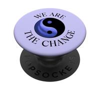Nous Sommes Le Changement avec Le Symbole Yin Yang PopSockets PopGrip Adhésif