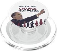 Nous Sommes l'inspiration du Changement : Le président Obama PopSockets PopGrip pour MagSafe