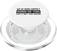 Nous Sommes mariés Heureux Depuis des années 1 3 7 étaient Incroyables PopSockets PopGrip pour MagSafe