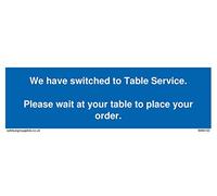 Nous sommes passés au service de table.