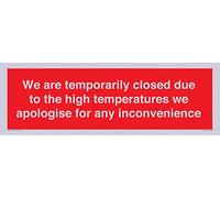 Nous sommes temporairement fermés en raison des températures élevées que nous nous excusons pour tout désagrément