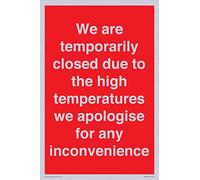 Nous sommes temporairement fermés en raison des températures élevées que nous nous excusons pour tout désagrément