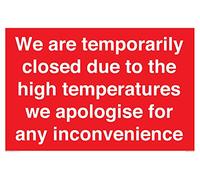 Nous sommes temporairement fermés en raison des températures élevées que nous nous excusons pour tout désagrément