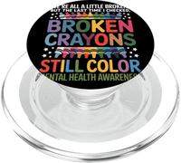 Nous Sommes Tous Cassés Broken Crayons Still Color Santé PopSockets PopGrip pour MagSafe