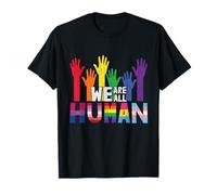 Nous Sommes Tous Des Humaines Lesbiennes Gay Bisexuel Pan Queer Trans LGBTQ T-Shirt