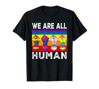 Nous Sommes Tous des Humains Rainbow Flag Gay Proud Mois de T-Shirt