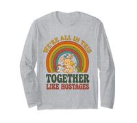 Nous Sommes Tous Ensemble comme des otages Bunny Birds Retro 4 Manche Longue