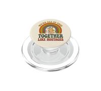 Nous Sommes Tous Ensemble comme des otages Bunny Birds Retro 4 PopSockets PopGrip pour MagSafe