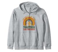Nous Sommes Tous Ensemble comme des otages Bunny Birds Retro 4 Sweat à Capuche