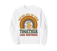 Nous Sommes Tous Ensemble comme des otages Bunny Birds Retro 4 Sweatshirt