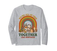 Nous Sommes Tous Ensemble comme des otages Funny Animal Retro 1 Manche Longue