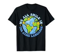 Nous sourions Tous dans la même Langue Un Professeur d'anglais Langue Seconde Amusant T-Shirt