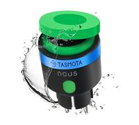 NOUS Tasmota ESP32 Prise intelligente d'extérieur étanche IP44 16 A avec consommation d'énergie, compteur électrique, minuterie, compatible avec Alexa, Google Home Assistant, MQTT, WiFi 2,4 GHz