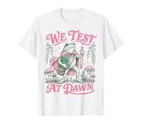 Nous testons à Dawn Teacher Funny Frog Testing School Teachers T-Shirt