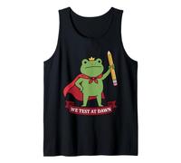 Nous testons à l'aube Funny Frog Test Day Débardeur