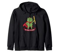 Nous testons à l'aube Funny Frog Test Day Sweat à Capuche