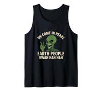 Nous venons en Paix Earth People Bwah Hah Hah Débardeur