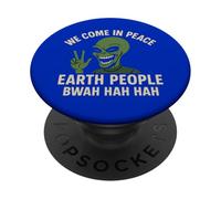 Nous venons en Paix Earth People Bwah Hah Hah PopSockets PopGrip Adhésif