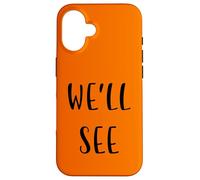 Nous verrons Funny Idea White Lie Party Coque pour iPhone 16
