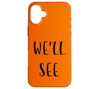 Nous verrons Funny Idea White Lie Party Coque pour iPhone 16 Plus